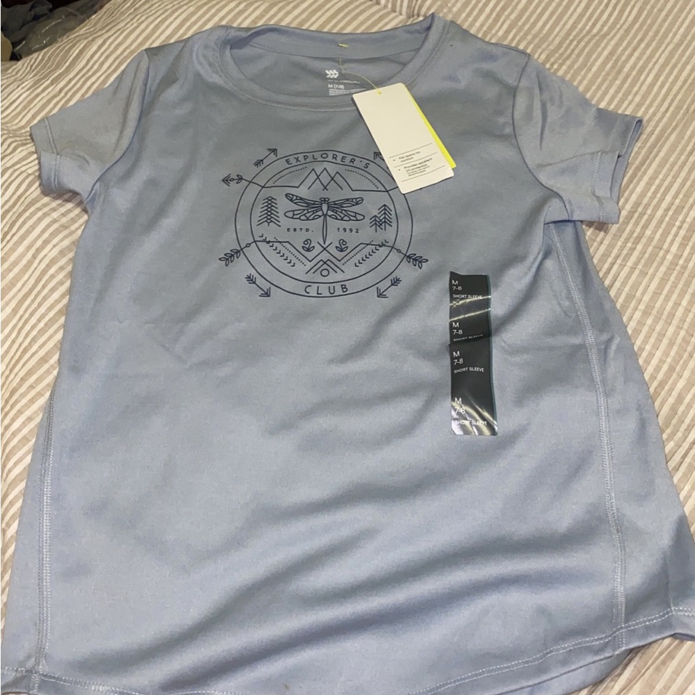 Girls Short Sleeve 'Dragon Fly' Graphic T-shirt All In Motion Size M